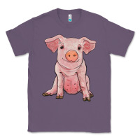 Lavender sitting pig Classic Tee - RanaPortraitStore
