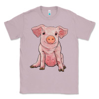 Lilac sitting pig Classic Tee - RanaPortraitStore