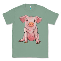 Sage sitting pig Classic Tee - RanaPortraitStore