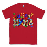 Red autism mama Classic Tee - AdoDesignShop