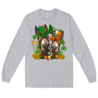 Moon Dust st patricks donkeys with  shamrocks Long Sleeve Tee - AdoDesignShop