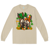 Mushroom st patricks donkeys with  shamrocks Long Sleeve Tee - AdoDesignShop