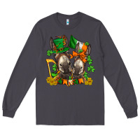 Smoke st patricks donkeys with  shamrocks Long Sleeve Tee - AdoDesignShop