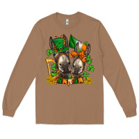 Toasted Coconut st patricks donkeys with  shamrocks Long Sleeve Tee - AdoDesignShop