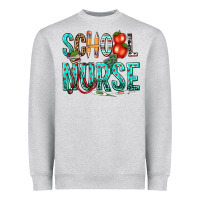 Heather Grey school nurse Heavyweight Sweatshirt - texasbilliewilder