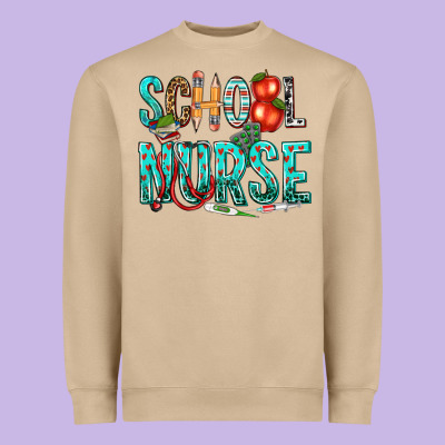 School Nurse Heavyweight Sweatshirt Designed By Texasbilliewilder