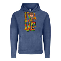 Vintage Denim love juneteenth with fist Vintage Hoodie - texasbilliewilder
