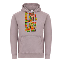 Vintage Zinc love juneteenth with fist Vintage Hoodie - texasbilliewilder
