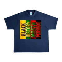Navy Black History Month periodt Urban Heavy Tee - Zillion Design Studio