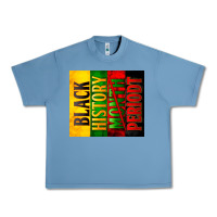 Pebble Blue Black History Month periodt Urban Heavy Tee - Zillion Design Studio