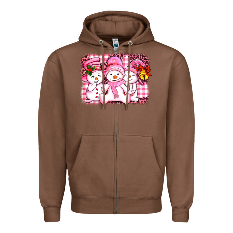 Chillin Pink   With My Snowmies  Ado Zipper Hoodie by AdoDesignShop | Teevron