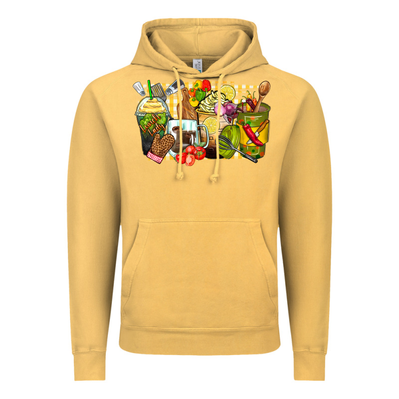 Lunch Lady Coffee Cups Vintage Hoodie by Zillion Design Studio | Teevron