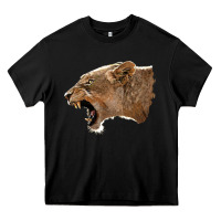Black Puma Head Heavy Core Tee - LillyAllenDesigns