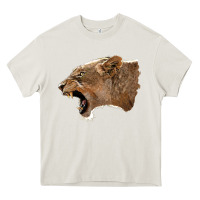 Cream Puma Head Heavy Core Tee - LillyAllenDesigns