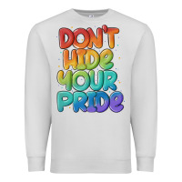 Dove Grey dont hide your pride Premium Sweatshirt - MaliasSmallBusiness