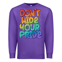 Purple dont hide your pride Premium Sweatshirt - MaliasSmallBusiness
