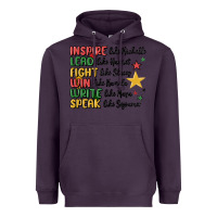 Plum black history malia Heavyweight Hoodie - MaliasSmallBusiness