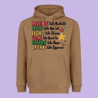 Black History Malia Heavyweight Hoodie Designed By Maliassmallbusiness