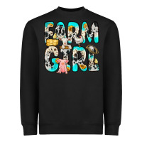 Black farm girl Heavyweight Sweatshirt - Zillion Design Studio