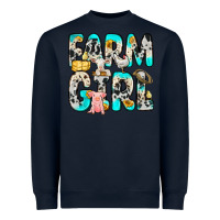 Navy farm girl Heavyweight Sweatshirt - Zillion Design Studio