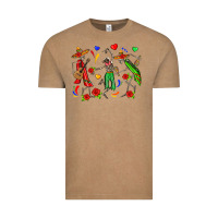 Vintage Coffee mexican skeletons Vintage Tee - Zillion Design Studio