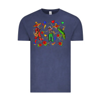 Vintage Denim mexican skeletons Vintage Tee - Zillion Design Studio