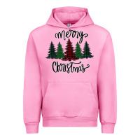 Fuchsia Pink Merry Christmas Trees Urban Hoodie - Bettercallsaul