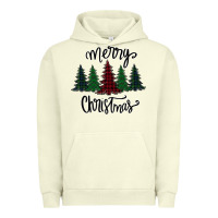 Pigment Pistachio Merry Christmas Trees Urban Hoodie - Bettercallsaul