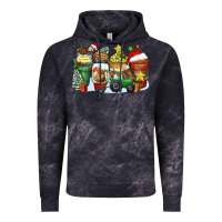 Cloud Black Christmas tractor coffee cups Vintage Hoodie - Zillion Design Studio