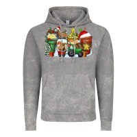 Cloud Rock Christmas tractor coffee cups Vintage Hoodie - Zillion Design Studio