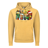 Vintage Mustard Christmas tractor coffee cups Vintage Hoodie - Zillion Design Studio
