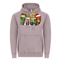 Vintage Zinc Christmas tractor coffee cups Vintage Hoodie - Zillion Design Studio