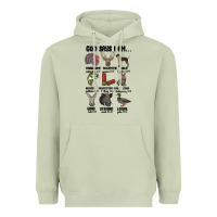 Matcha god says i am hunting Heavyweight Hoodie - MaliasSmallBusiness