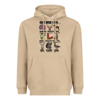 Mushroom god says i am hunting Heavyweight Hoodie - MaliasSmallBusiness