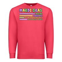 Cardinal mardi gras beads Premium Sweatshirt - MaliasSmallBusiness