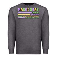 Charcoal Heather mardi gras beads Premium Sweatshirt - MaliasSmallBusiness
