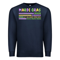 Navy mardi gras beads Premium Sweatshirt - MaliasSmallBusiness