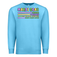 Ocean Blue mardi gras beads Premium Sweatshirt - MaliasSmallBusiness