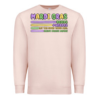 Pale Pink mardi gras beads Premium Sweatshirt - MaliasSmallBusiness