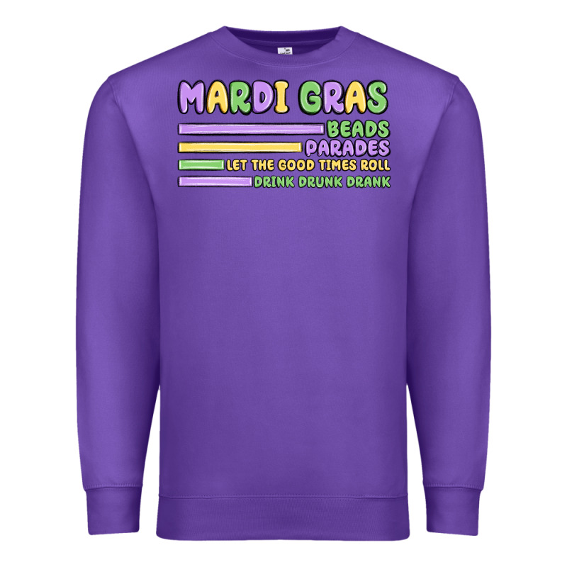 Mardi Gras Beads Premium Sweatshirt by MaliasSmallBusiness | Teevron