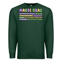 Sports Green mardi gras beads Premium Sweatshirt - MaliasSmallBusiness