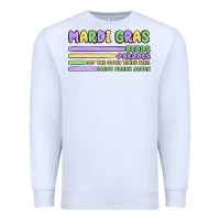 White mardi gras beads Premium Sweatshirt - MaliasSmallBusiness