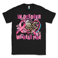 Black western leopard  in october we wear pink heart Classic Tee - AdoDesignShop