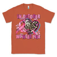 Copper western leopard  in october we wear pink heart Classic Tee - AdoDesignShop