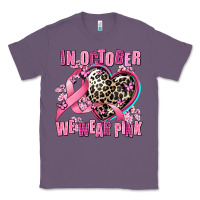 Lavender western leopard  in october we wear pink heart Classic Tee - AdoDesignShop