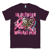 Plum western leopard  in october we wear pink heart Classic Tee - AdoDesignShop