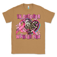 Toasted Coconut western leopard  in october we wear pink heart Classic Tee - AdoDesignShop