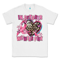 White western leopard  in october we wear pink heart Classic Tee - AdoDesignShop