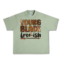 Young Black Free-ish Urban Heavy Tee | Teevron