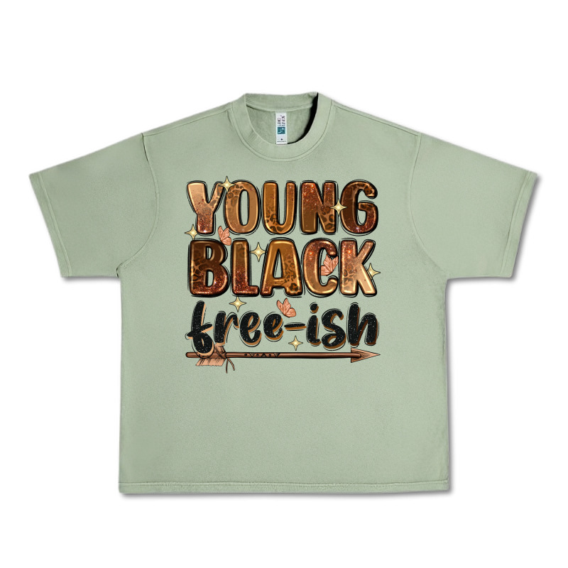 Young Black Free-ish Urban Heavy Tee by Zillion Design Studio | Teevron